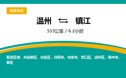 溫州到鎮江丹徒區物流專線