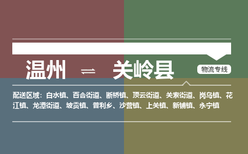 溫州到關嶺縣物流專線