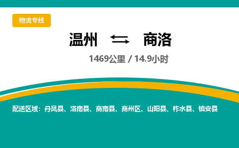 溫州到商洛商州區物流專線