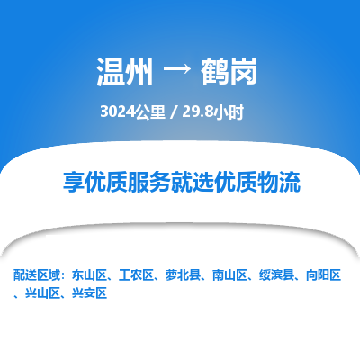溫州到鶴崗工農區(qū)物流專線